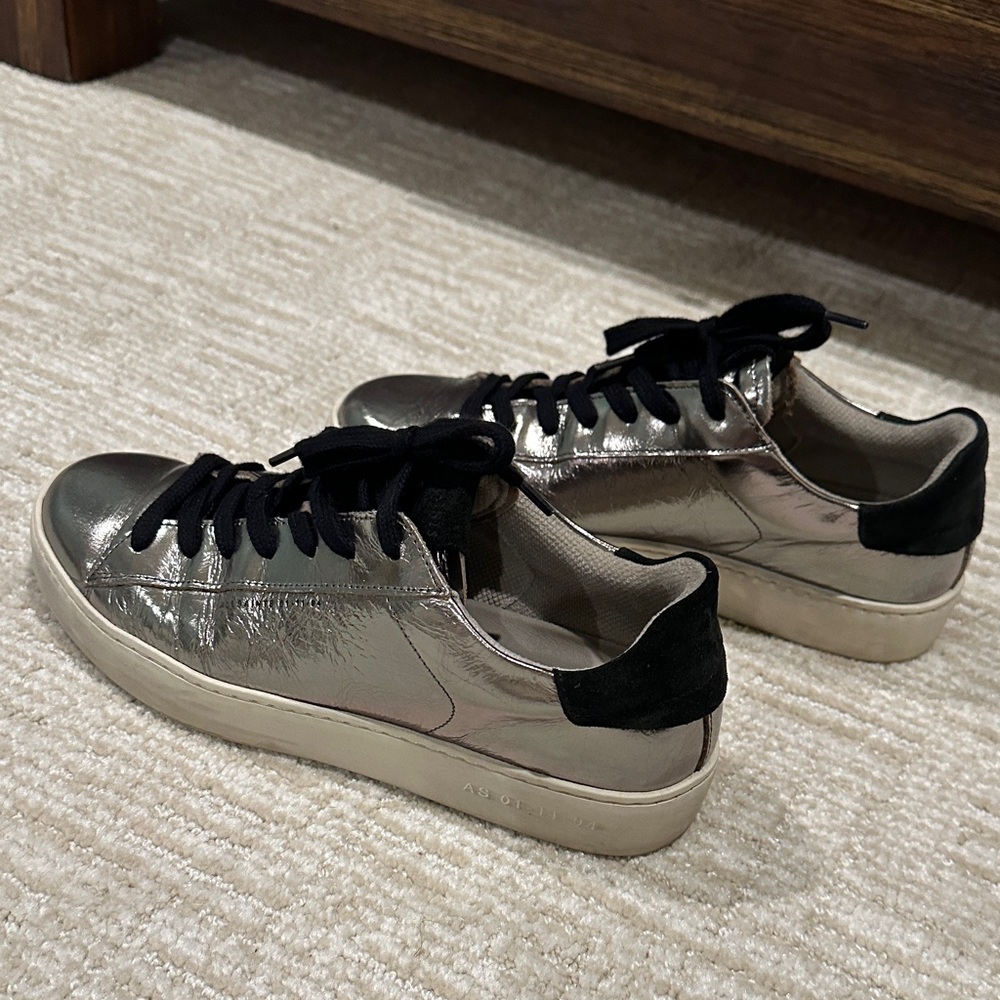 All Saints Silver Sneakers - Picture 2 of 6